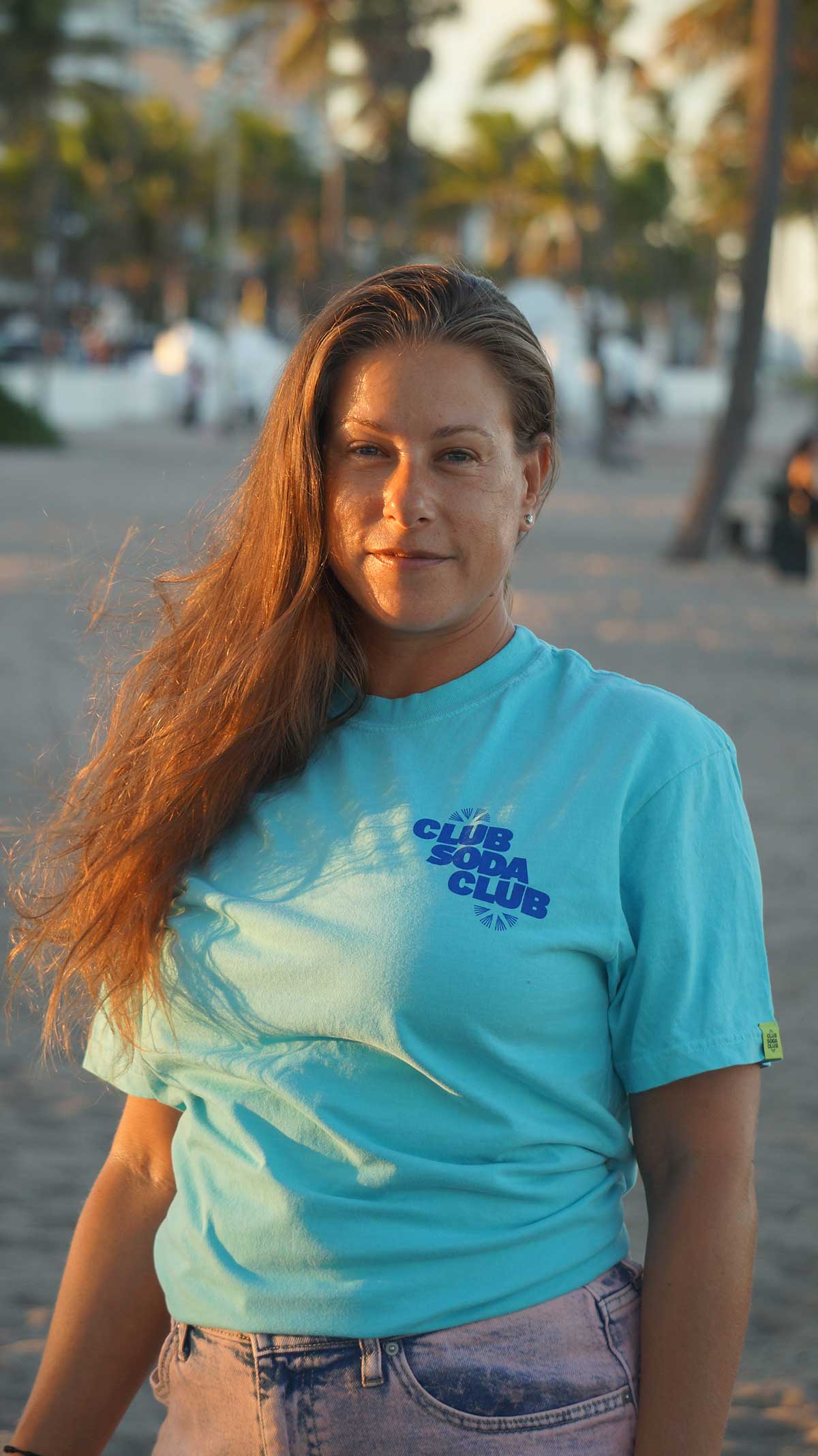 Club Soda on the Rocks Tee (Lagoon Blue)