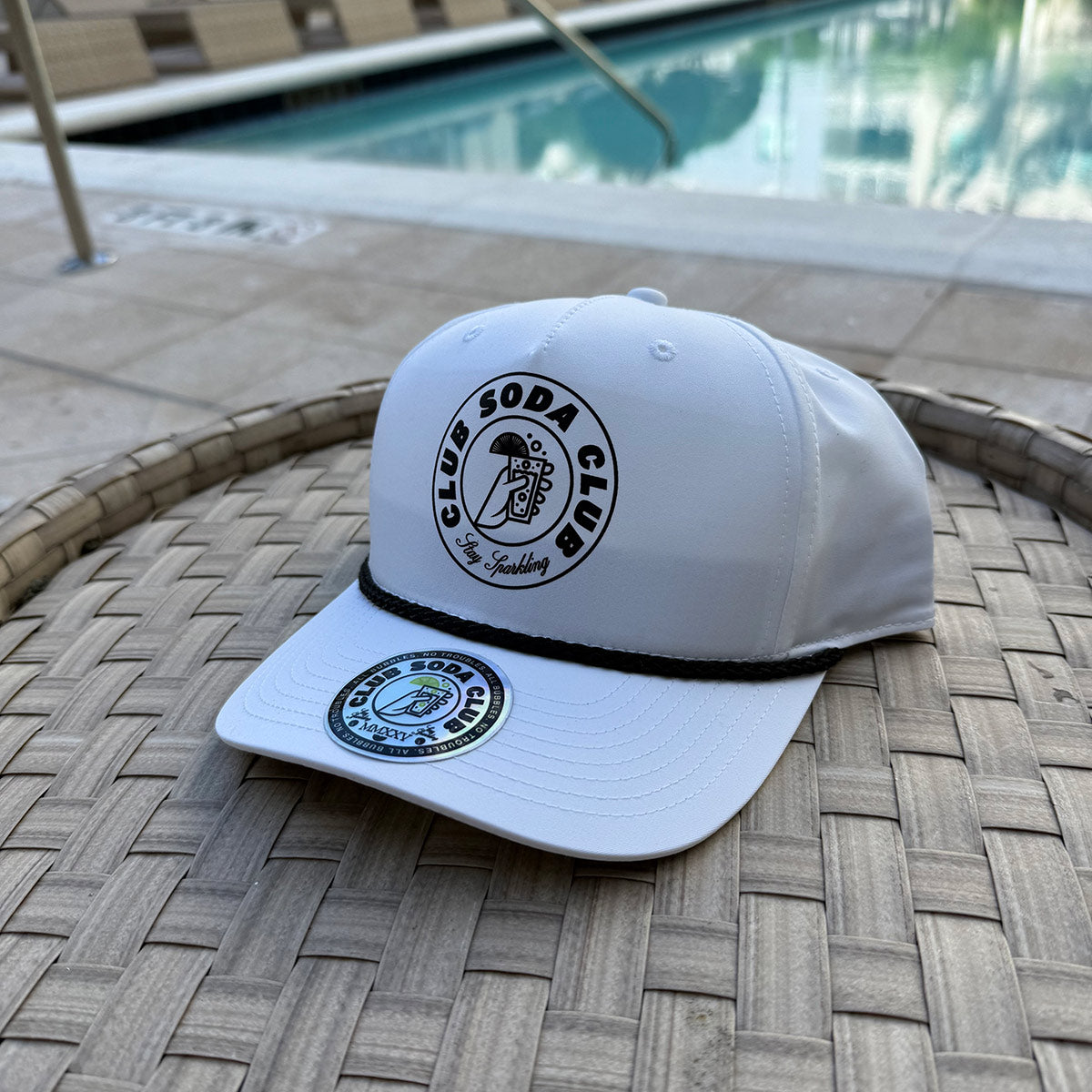 Club Soda Club™ Rope Snapback (White)