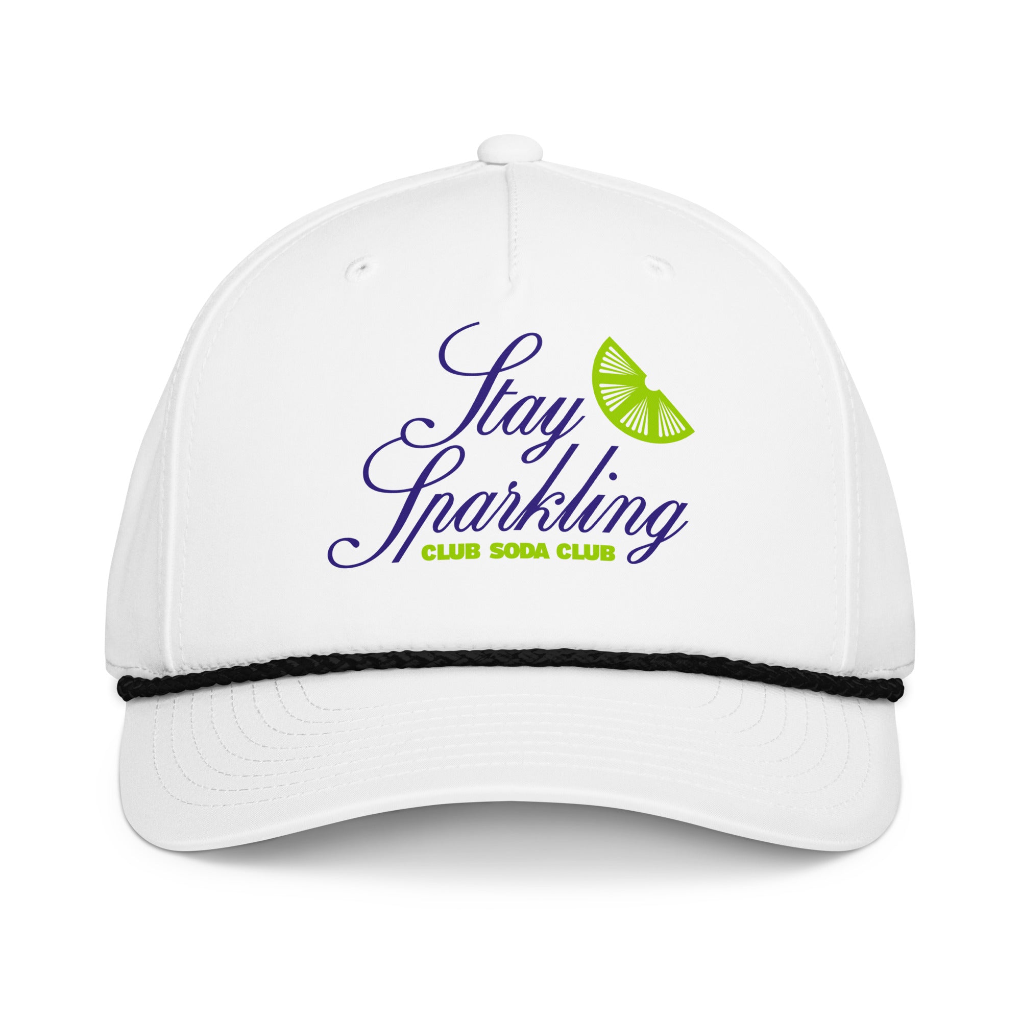 Stay Sparklin Rope Snapback (White / Color Logo)