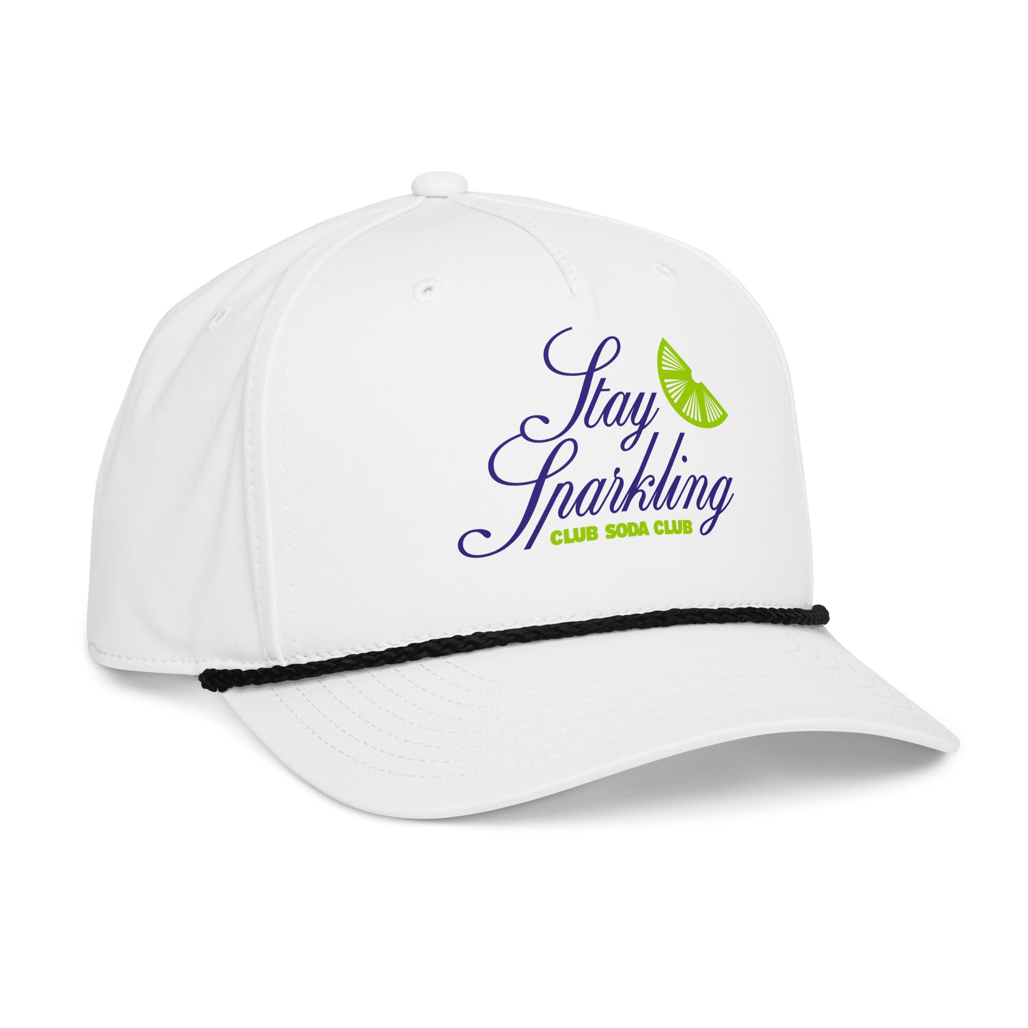 Stay Sparklin Rope Snapback (White / Color Logo)