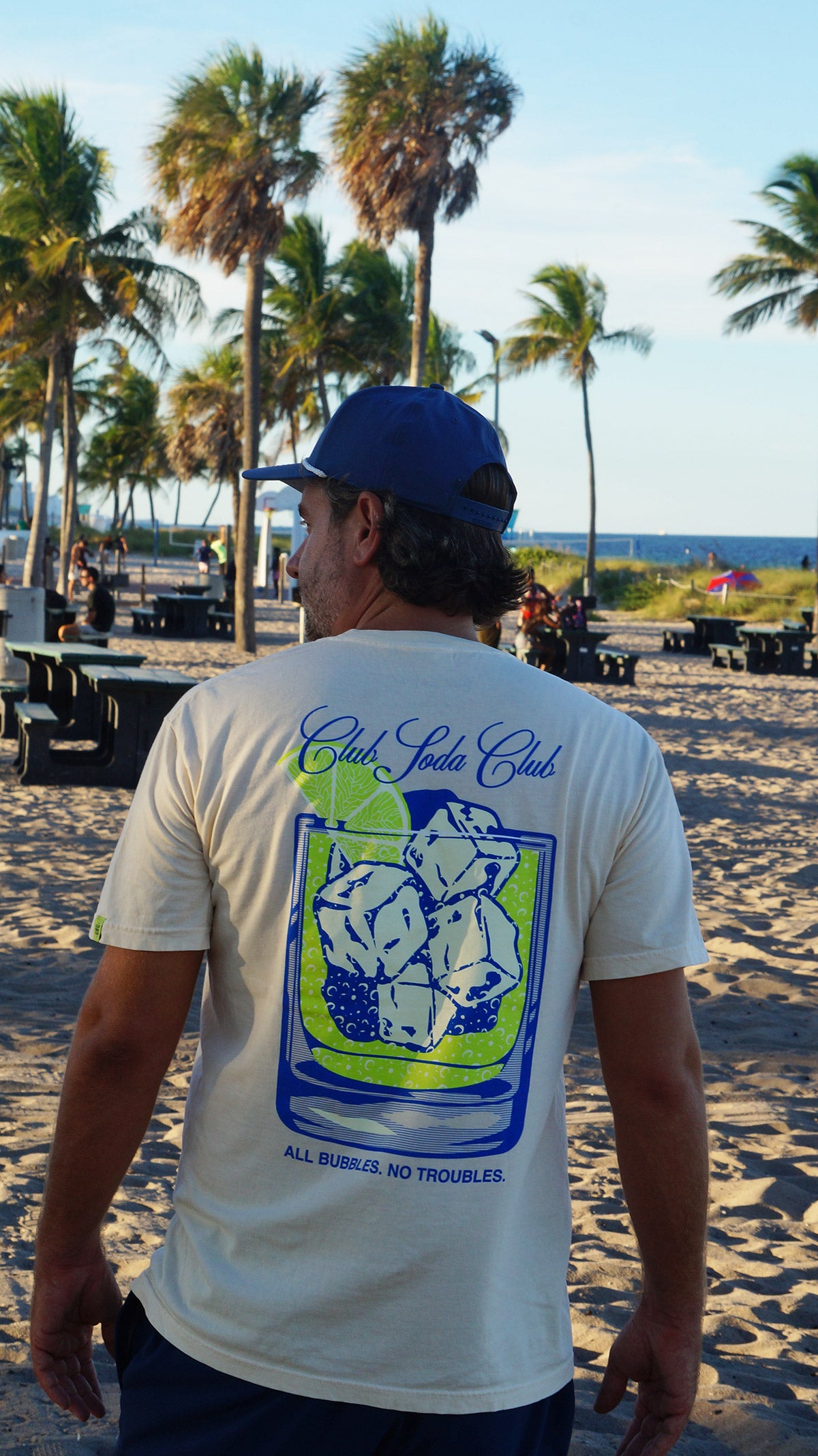 Club Soda on the Rocks Tee (Cream)