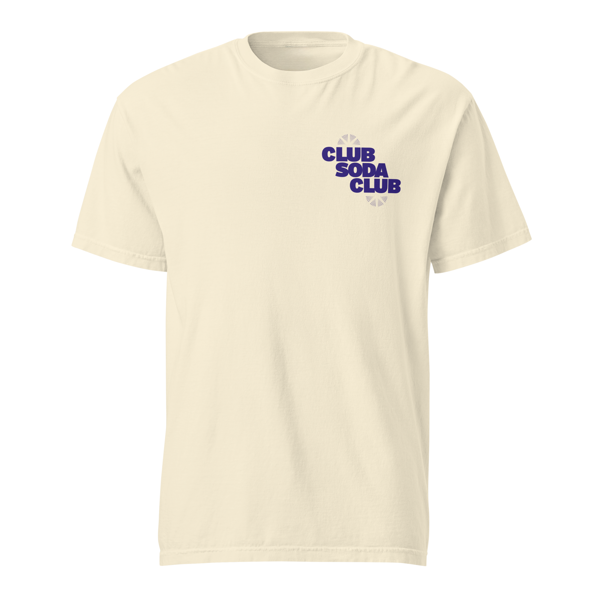 Club Soda on the Rocks Tee (Cream)