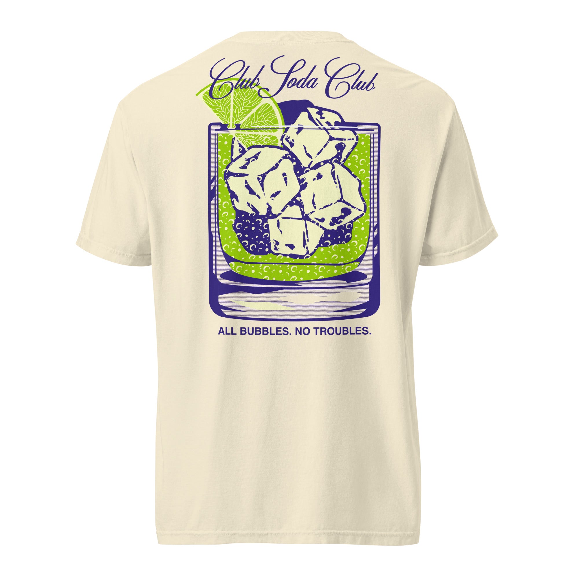 Club Soda on the Rocks Tee (Cream)