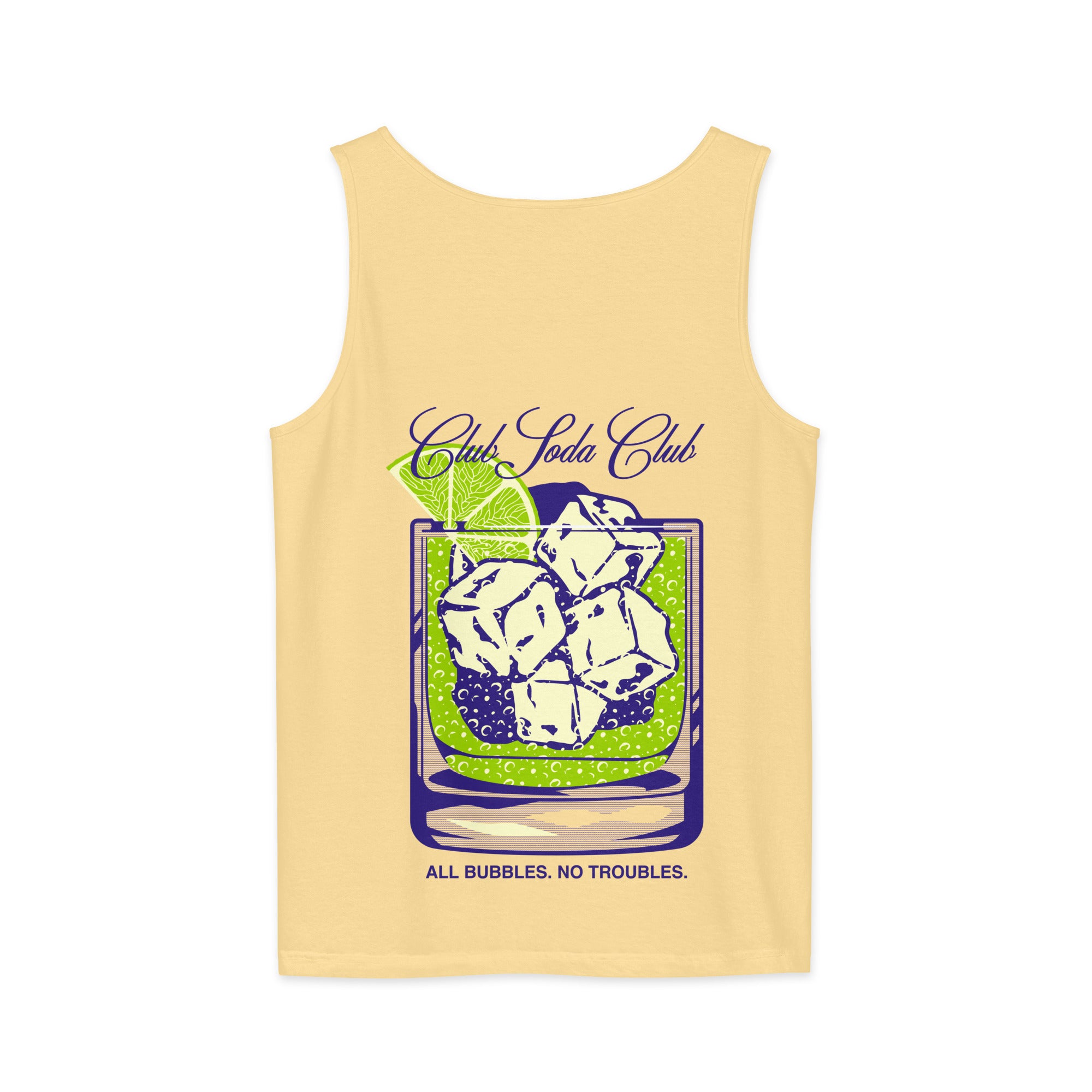 Club Soda on the Rocks Tank Top (Butter)