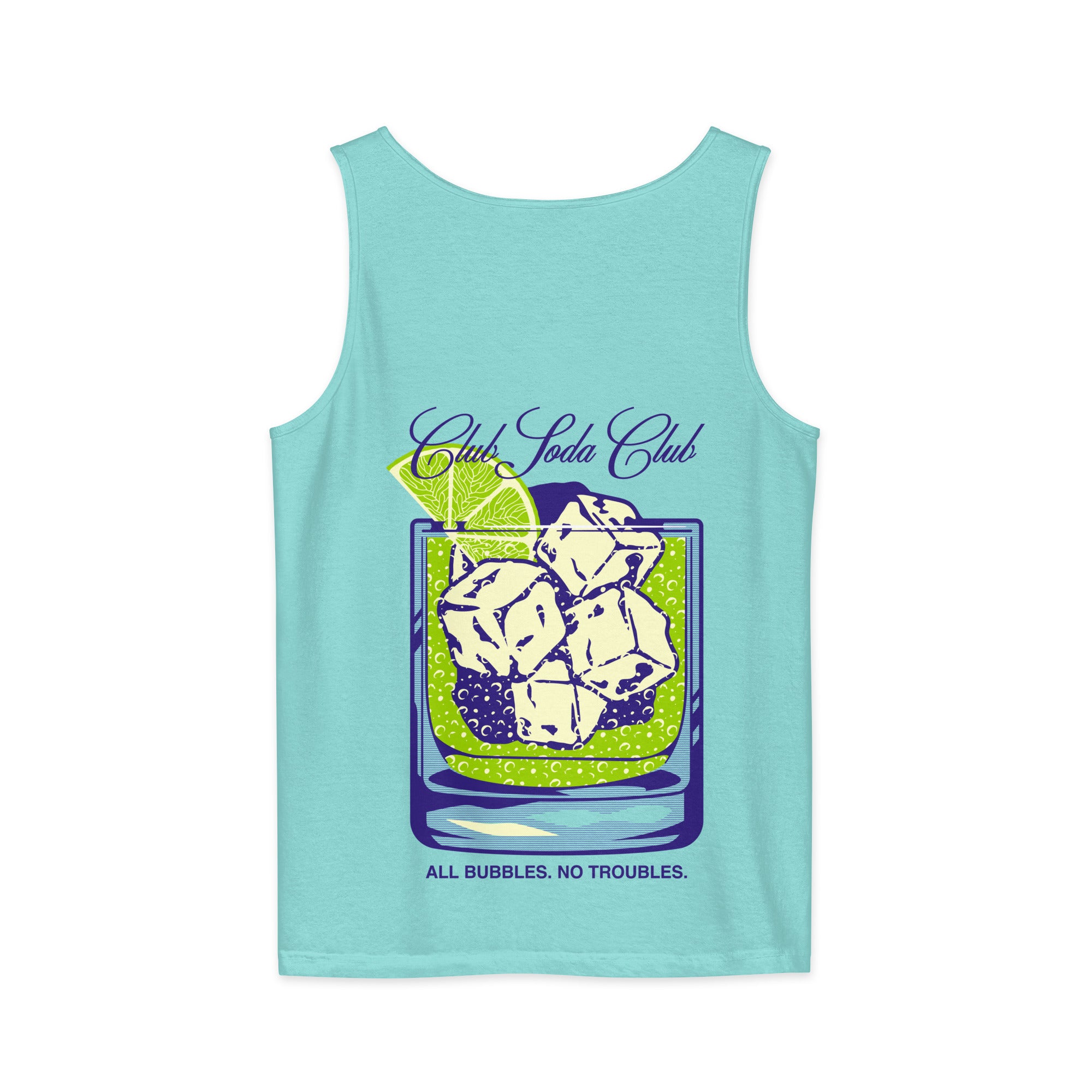 Club Soda on the Rocks Tank Top (Lagoon)