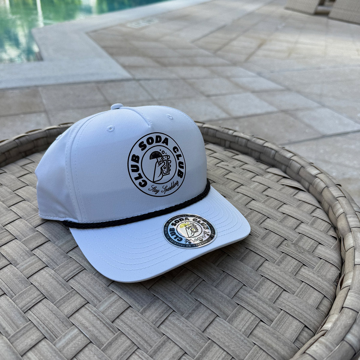 Club Soda Club™  Rope Snapback (White)