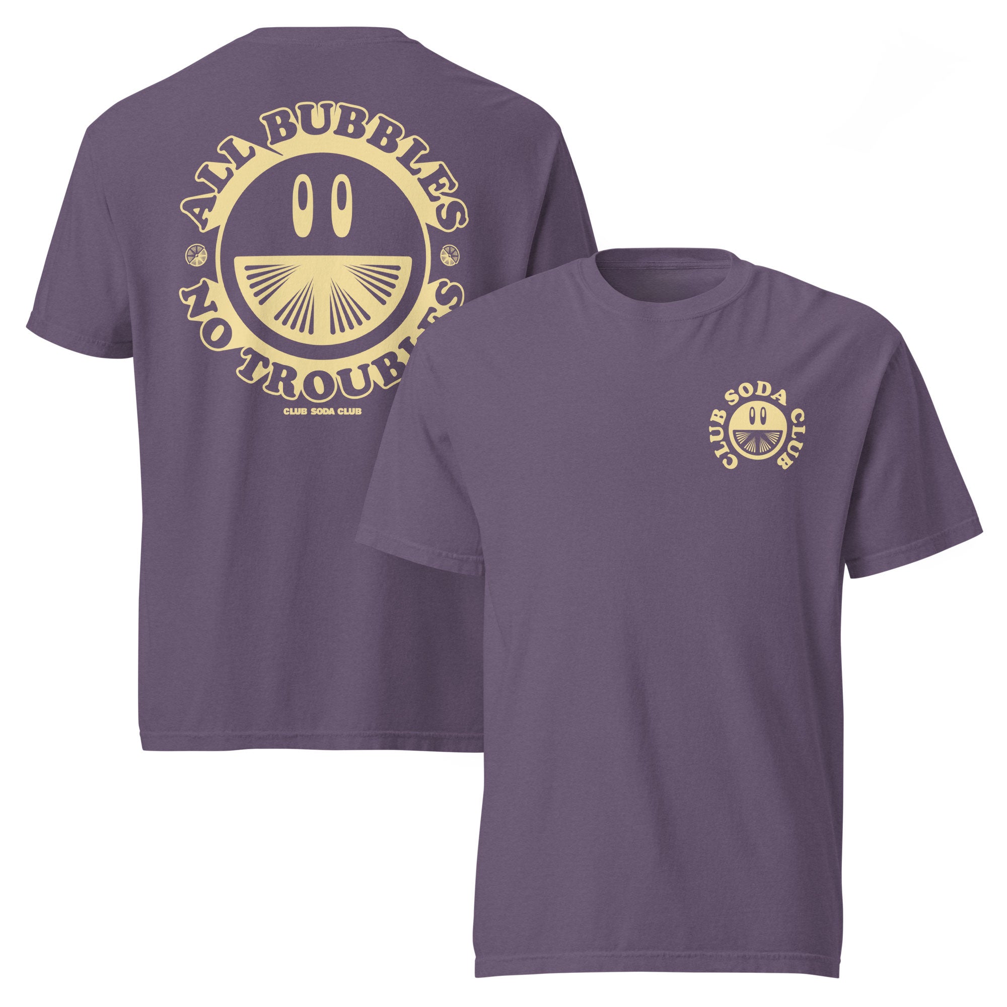 Smiley Face Tee (Grape)