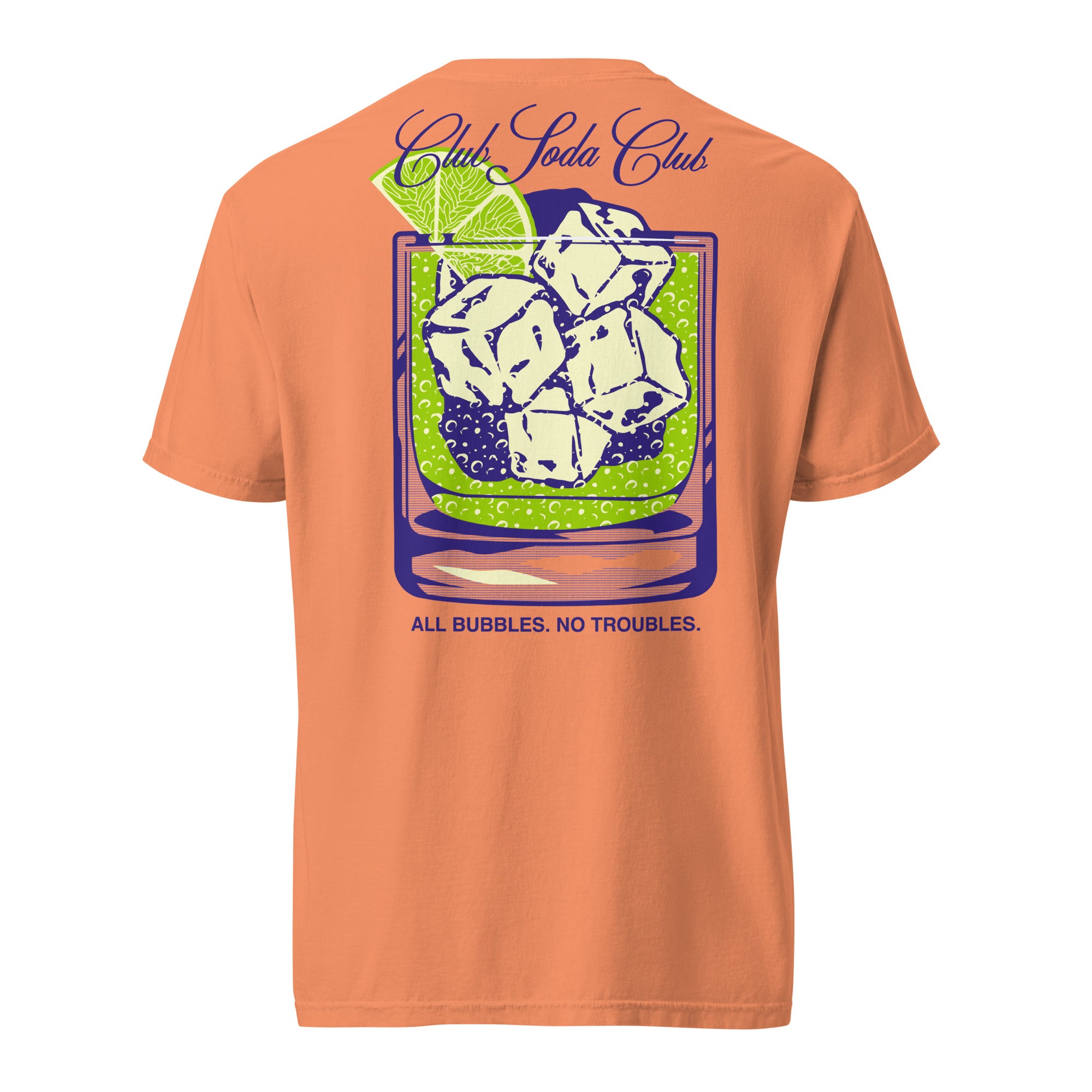 Club Soda on the Rocks Tee (Terracotta Orange)