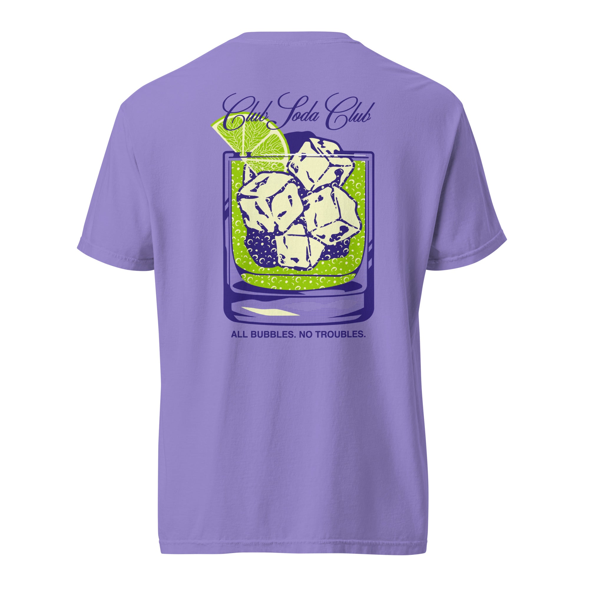 Club Soda on the Rocks Tee (Violet)