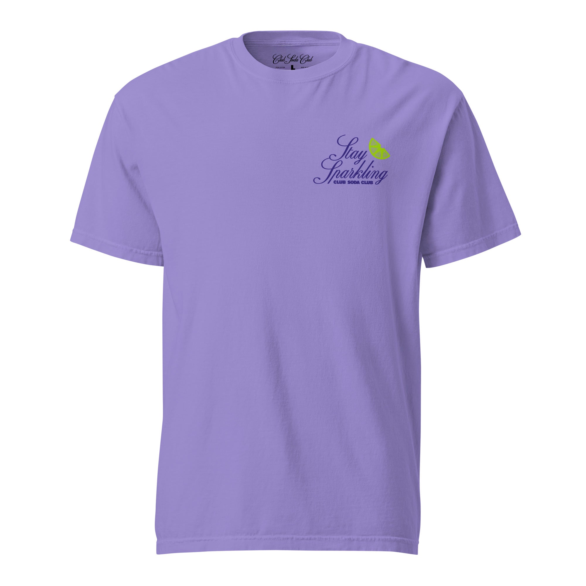 Club Soda on the Rocks Tee (Violet)