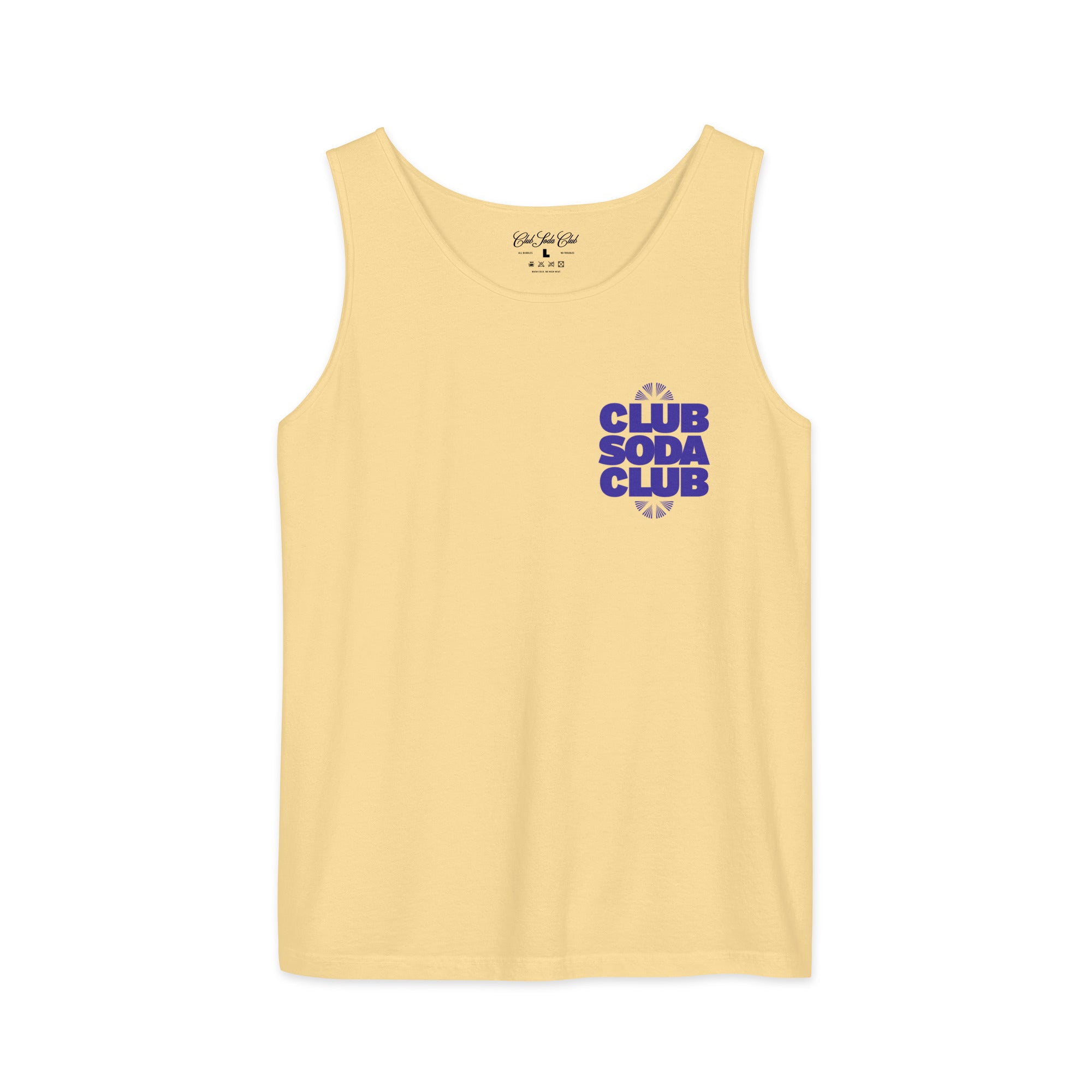Club Soda on the Rocks Tank Top (Butter)