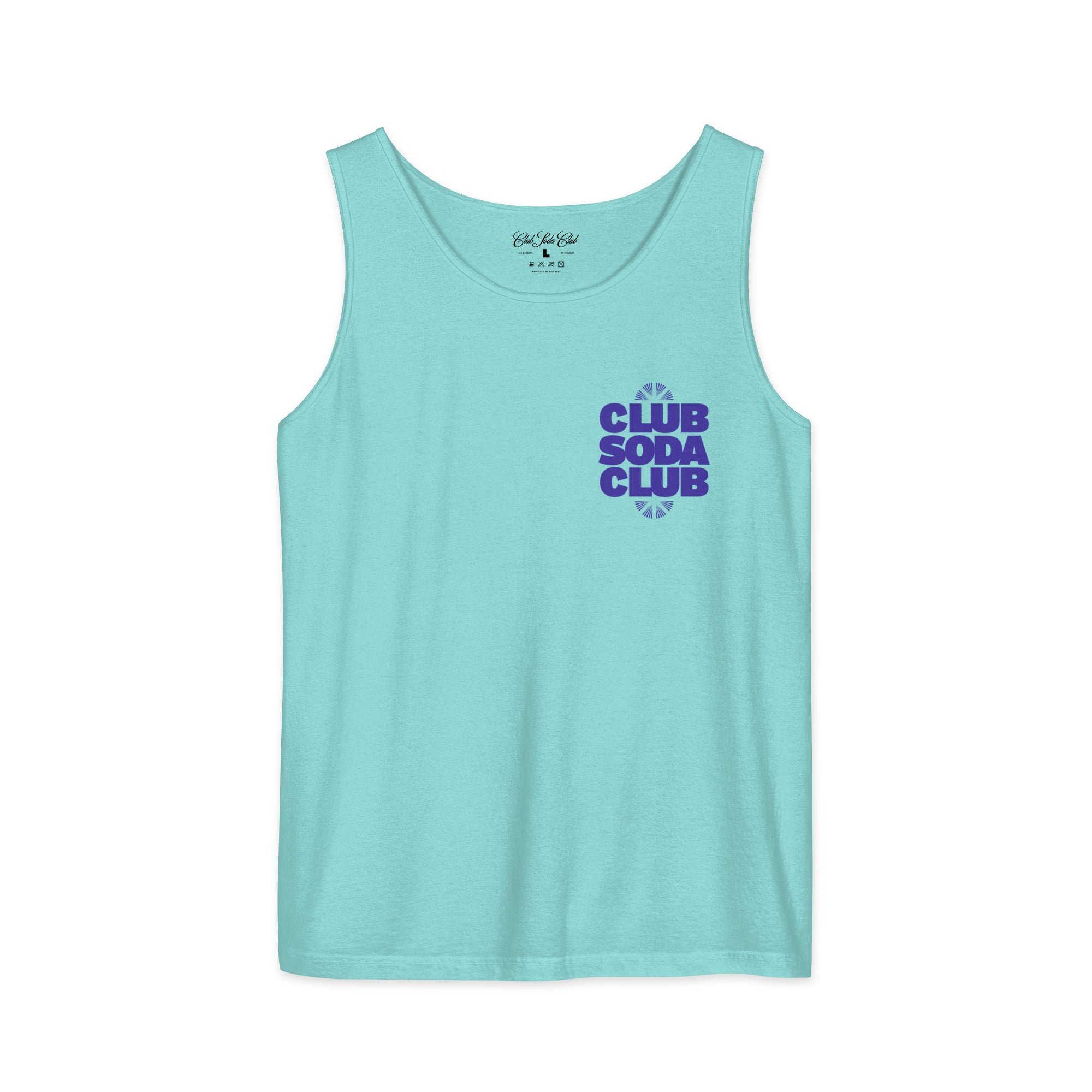 Club Soda on the Rocks Tank Top (Lagoon)