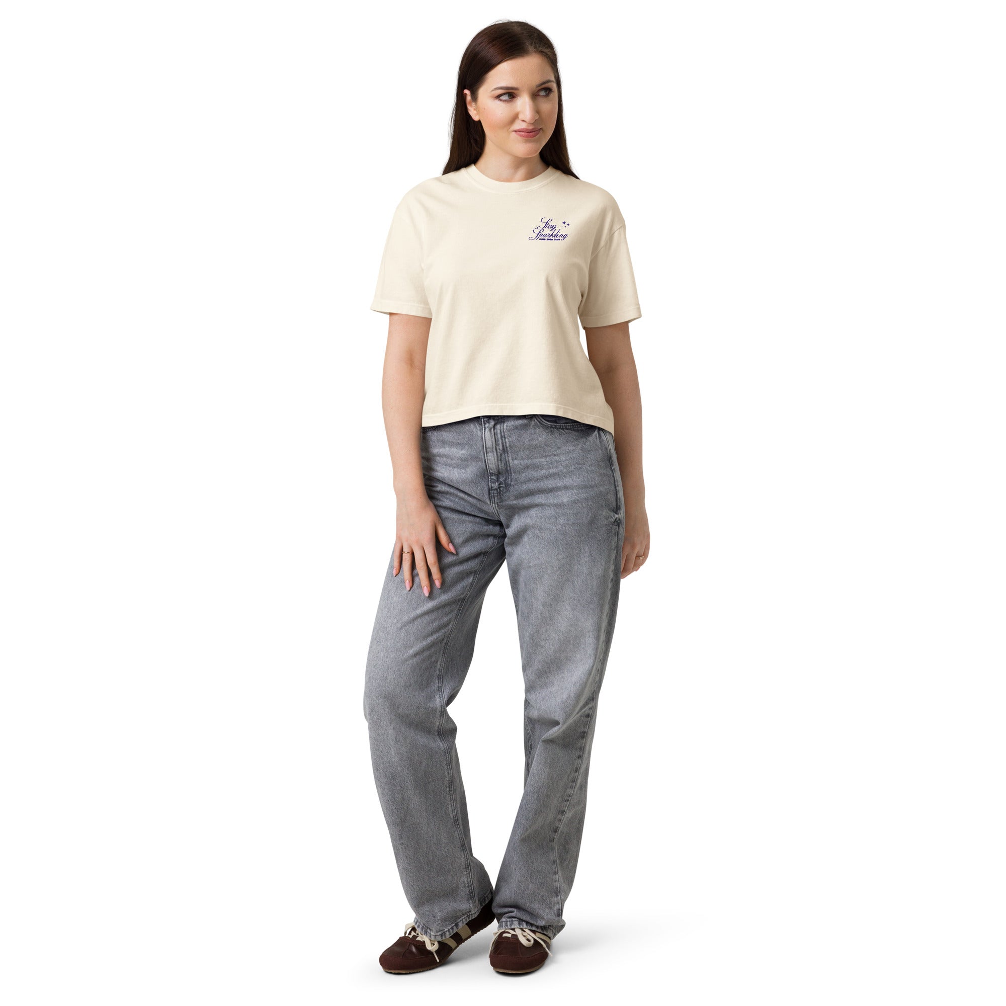 Women's Boxy Tee (Ivory)